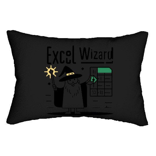 excel wizard funny accountant bookkeepers gift Lumbar Pillows