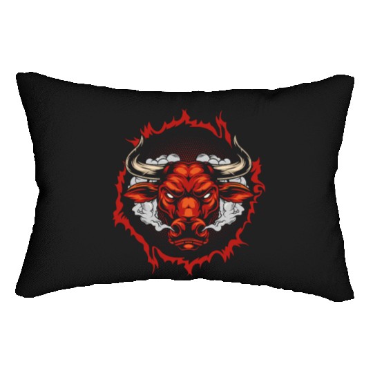 Angry Bull Lumbar Pillows