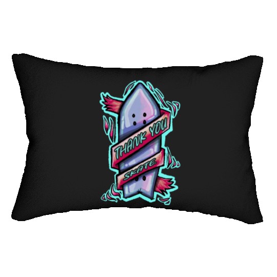 Thank you Skateboarding Lumbar Pillows