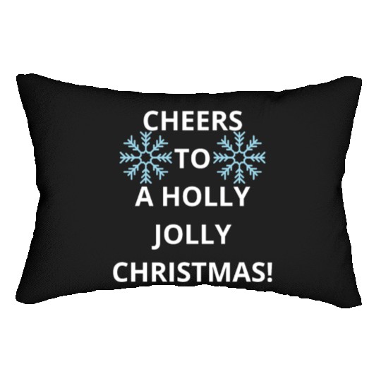 Cheers to a Holly Jolly Christmas! Lumbar Pillows