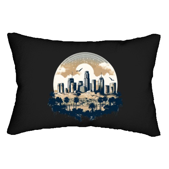 Los Angeles - City of Angels Lumbar Pillows