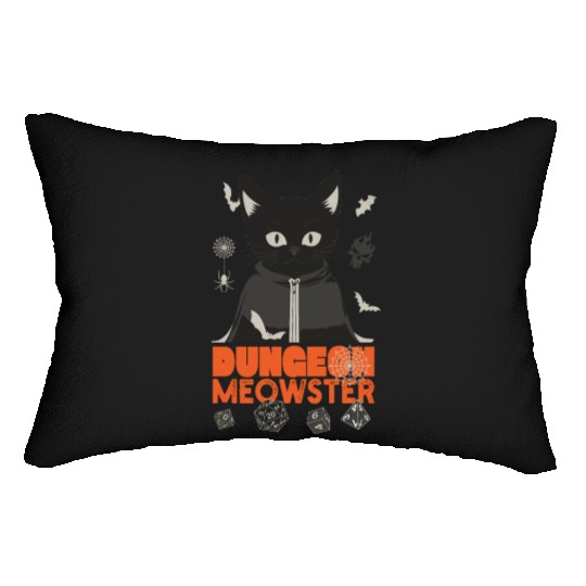 Dungeon Meowster Lumbar Pillows