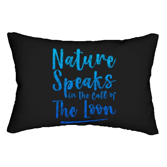 Nature Speaks In The Call Of The Loon 3 Lumbar Pillows