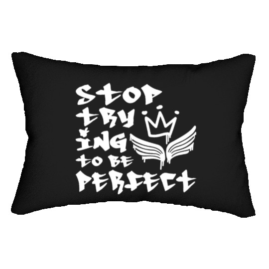 Positive Quote Graffiti Style 80s 90s Hip Hop Lumbar Pillows