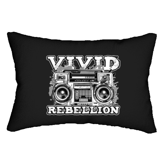 Funny Graffiti Boombox 80s 90s Hip Hop Breakdance Lumbar Pillows