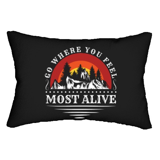 Mountaineering Climber Hobby Mountains Lumbar Pillows