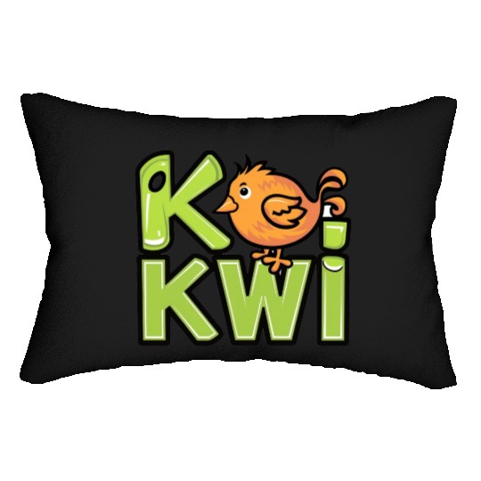 Kiwi Bird Cartoon Lumbar Pillows