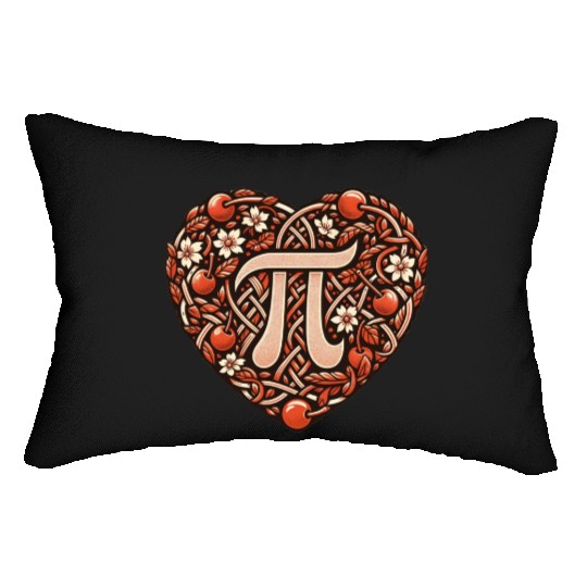 Cherry PI Day Lumbar Pillows