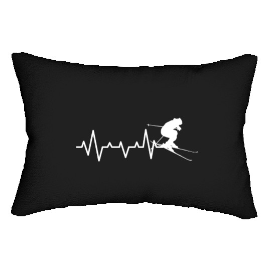 Skiing Mountains Winter sports Nature Lumbar Pillows