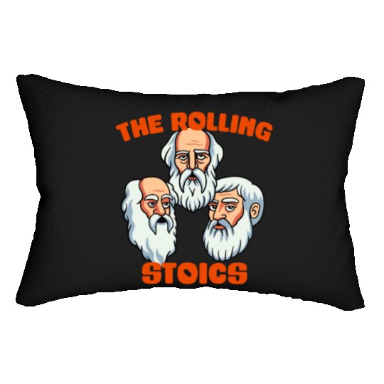 Greek Philosophers - Rolling Stoics Lumbar Pillows