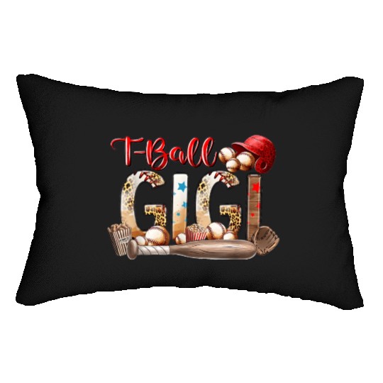 Leopard T-ball Gigi For Baseball Lover Lumbar Pillows