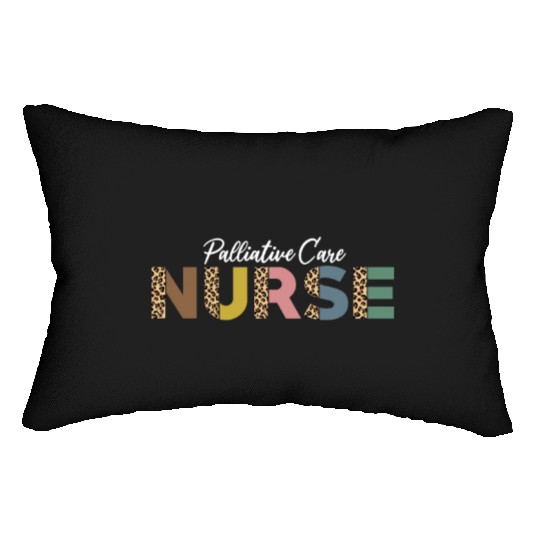 Palliative Care Nurse Leopard Pattern Design Lumbar Pillows