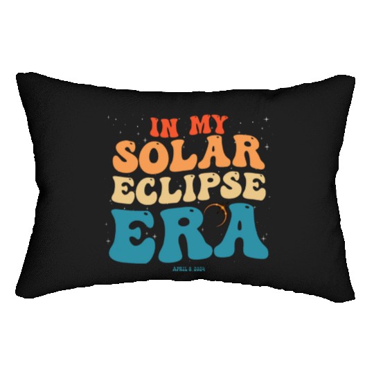 In My Solar Eclipse Era Groovy April 8, 2024 Lumbar Pillows