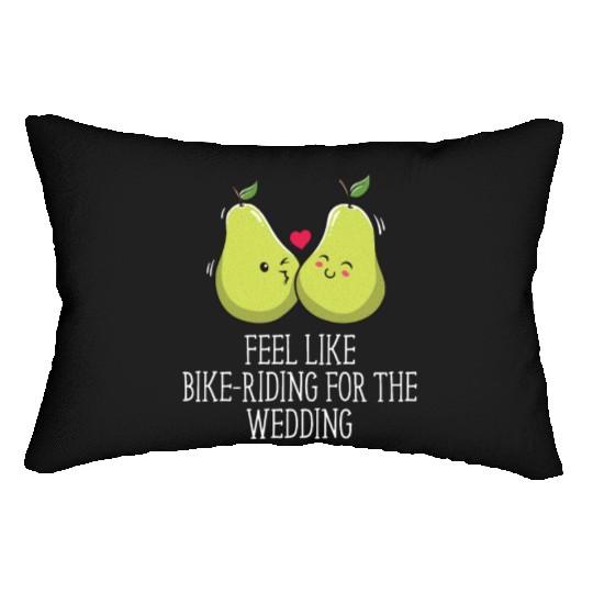 Feel Like Bike Riding for Wedding Engagement Lumbar Pillows