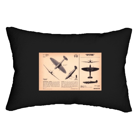 Spitfire Recognition Sheet Lumbar Pillows