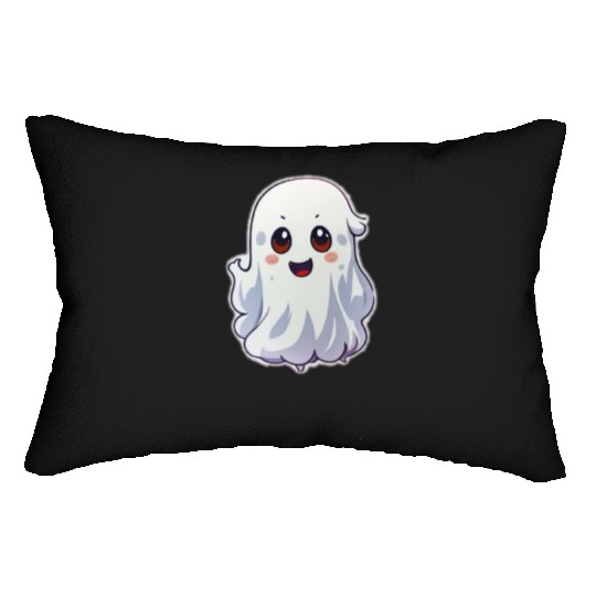 Cute Ghost Chibi Lumbar Pillows