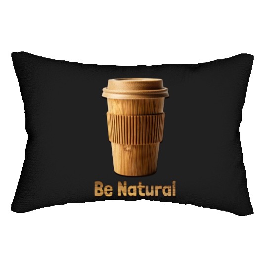 Be Natural, Bamboo Coffe Cup Lumbar Pillows
