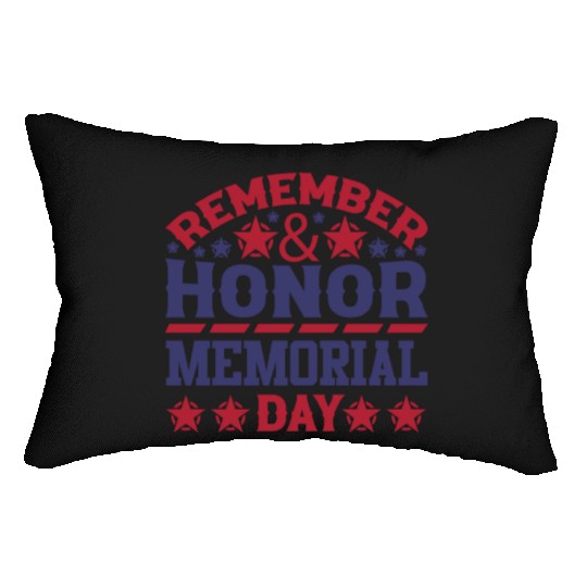 Memorial day ! respect for all Lumbar Pillows