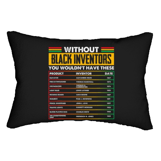 History Of Forgotten Black Inventors Lumbar Pillows