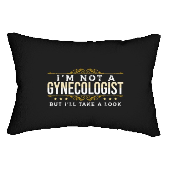inappropriate Dark Humor People Gynecologist Lumbar Pillows