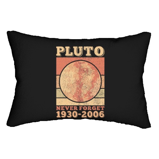 Pluto Never Forget Space Science Astronomy Lumbar Pillows