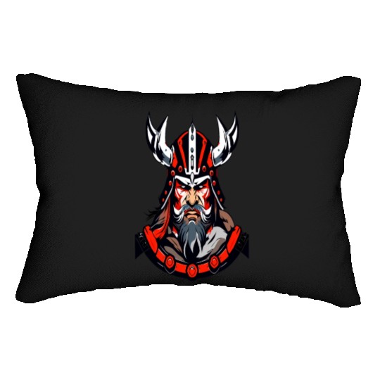 Warrior's Wrath,Veteran Warrior Portrait Lumbar Pillows