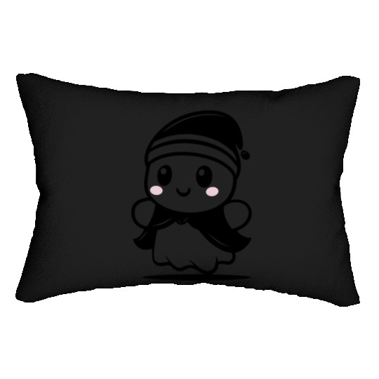 Adorable baby ghost Lumbar Pillows