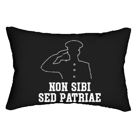 Navy motto Lumbar Pillows
