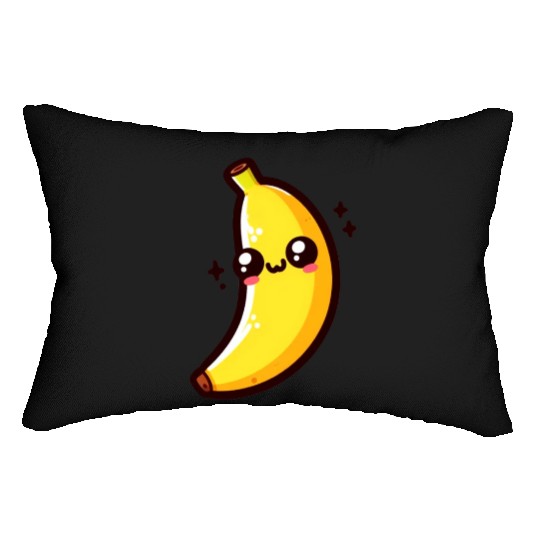 Yelow banana sweet Lumbar Pillows