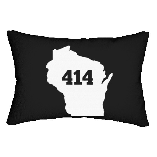 Wisconsin 414 Area Code Lumbar Pillows