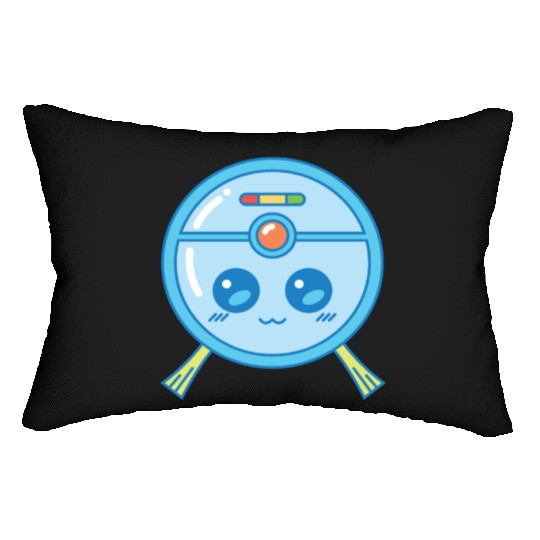 Cute Robot Vacuum Cleaner Kawaii Lumbar Pillows