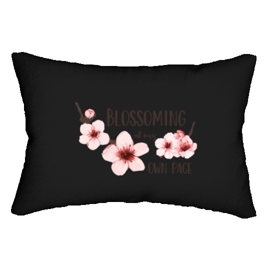 Spring floral Lumbar Pillows Elegant Cherry Blossom Design