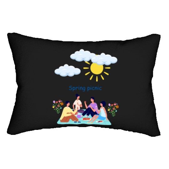 Spring picnic 1 Lumbar Pillows