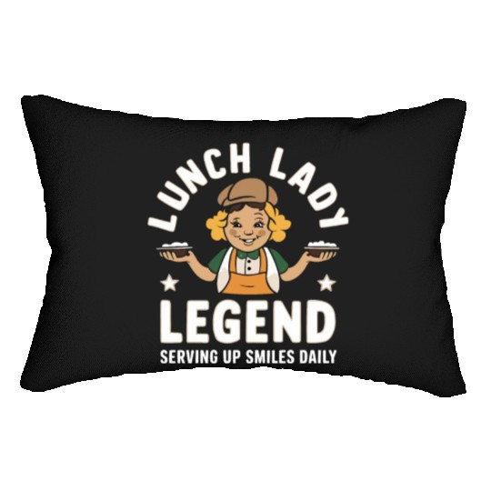 School Lunch Lady School Worker Cafeteria Lady Lumbar Pillows