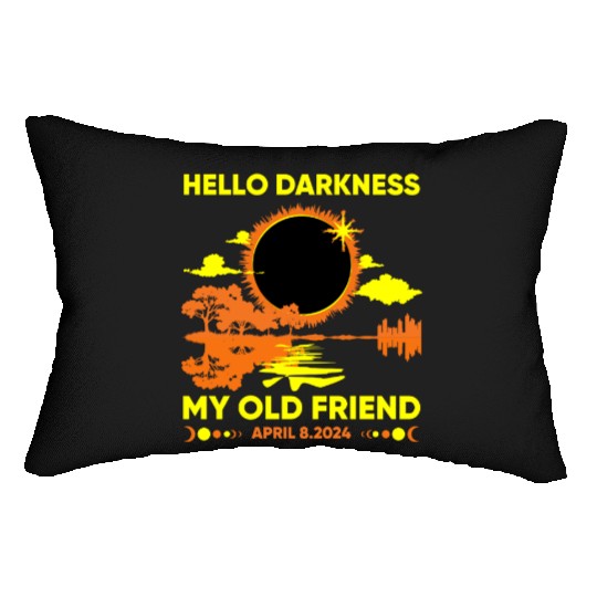 Hello Darkness My Old Friend - April 8th 2024 Lumbar Pillows