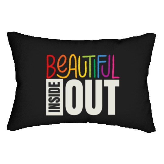 Beautiful Inside Out (black) Lumbar Pillows