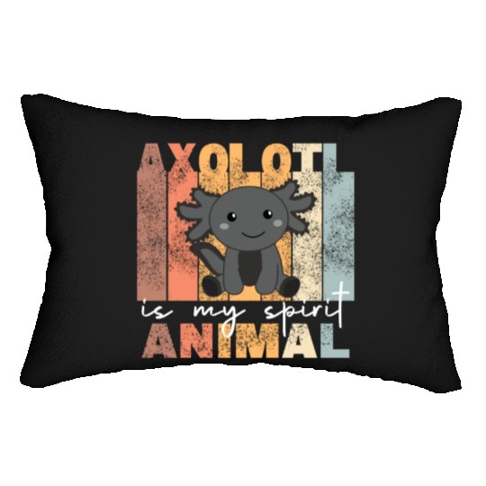 Axolotl Is My Spirit Animal - Sweet Axolotl Lumbar Pillows