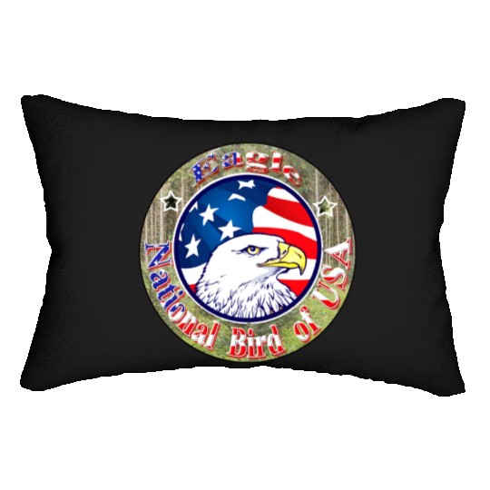 Hanes Youth Lumbar Pillows USA Eagle