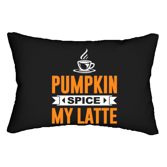 Coffee Halloween Pumpkin Spice My Lumbar Pillows