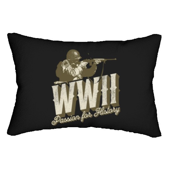 World War 2 - Passion For History Lumbar Pillows