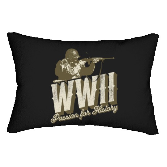 World War 2 - Passion For History Lumbar Pillows