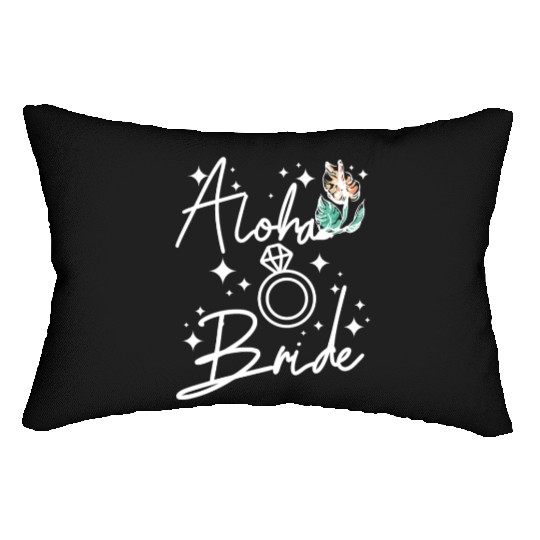 Hawaii Wedding Bride Bridesmaid Aloha bride Lumbar Pillows