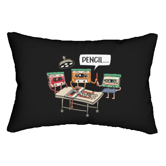 Cassette Tape 80s Music Lover Lumbar Pillows
