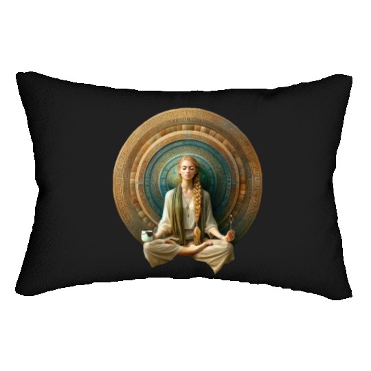 Zen Harmony Mandala Lumbar Pillows