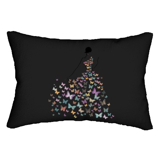 Colorful Butterfly Elegant for All Seasons Lumbar Pillows