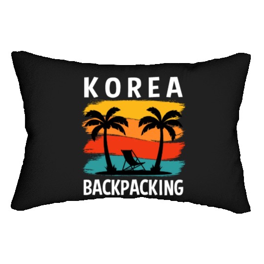Korea Retro Adventure Wilderness Backpacking Lumbar Pillows
