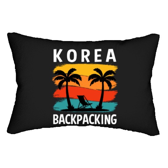 Korea Retro Adventure Wilderness Backpacking Lumbar Pillows