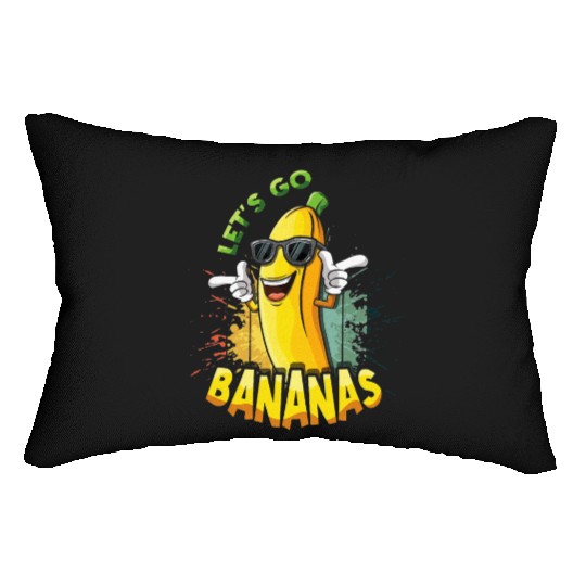 Fun Cool Banana Meme Let Us Go Banana Lumbar Pillows