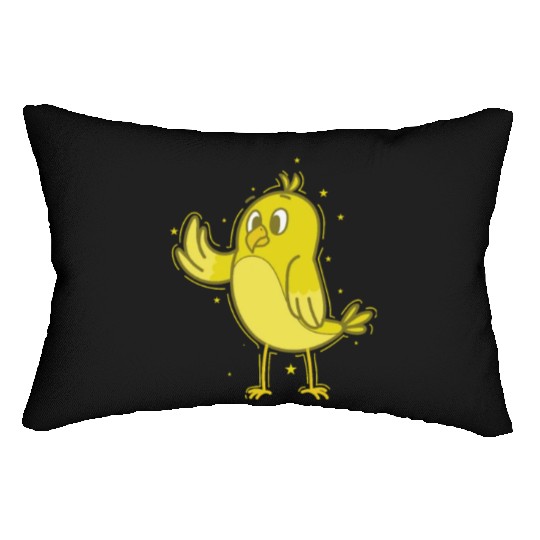 Canary waving Lumbar Pillows