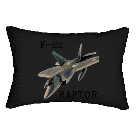 Air Force F-22 Raptor Fighter Jet Military Pilot Lumbar Pillows